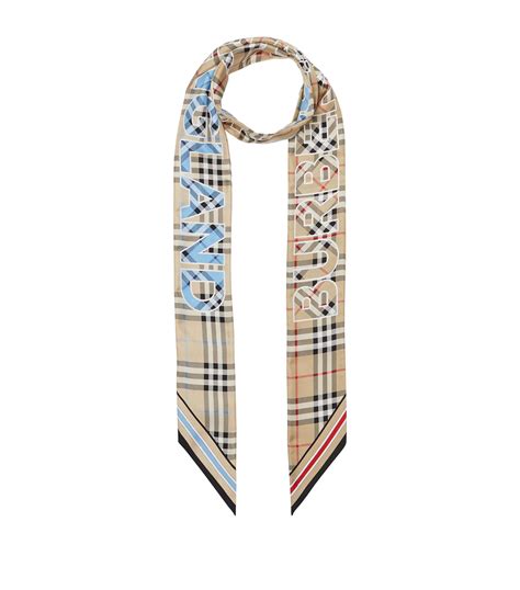 burberry classic scarf silk|Burberry reversible check silk scarf.